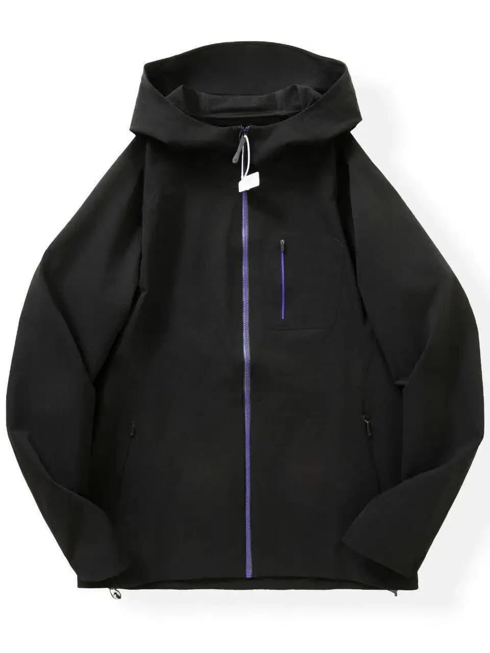 Men's Outdoor Softshell Jacket Windproof Water Repellent Full Glue Hooded Spring Autumn Polyamide Composite Fiber