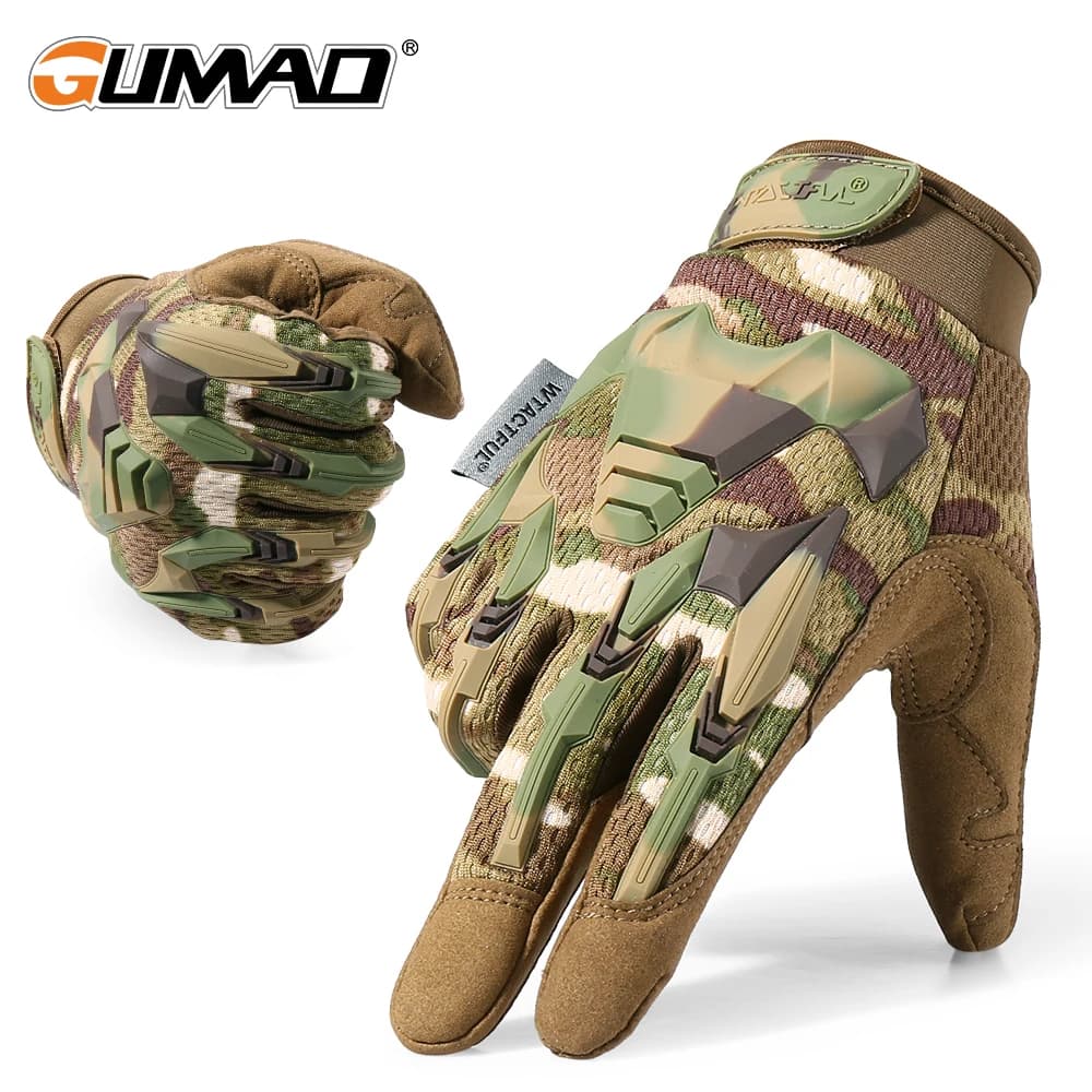 Tactical Gloves Touch Screen Cycling Outdoor Hunt Hiking Climbing Sports Fighting Tyre Camping Non-slip Gloves with whole fingers