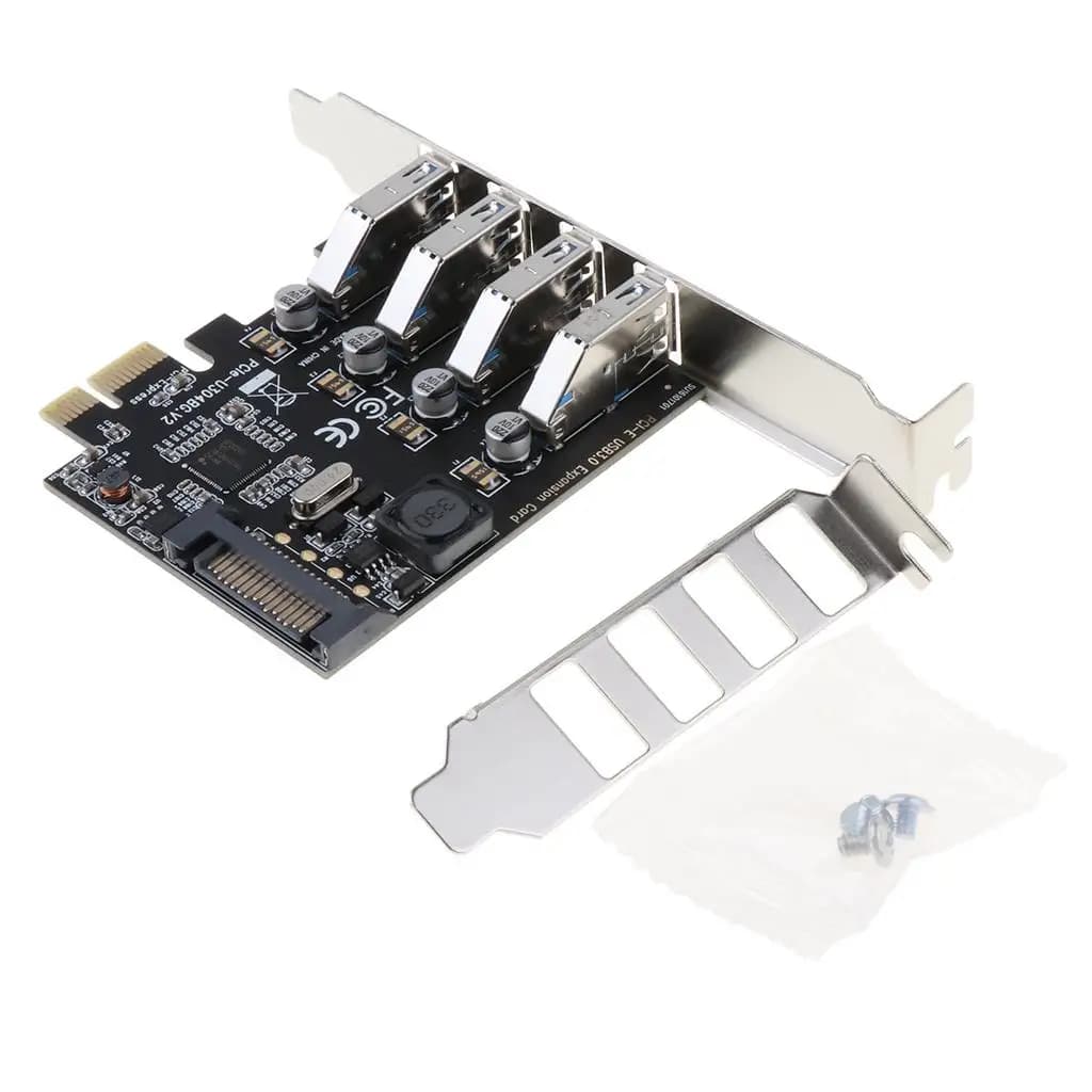 Scheda di Espansione PCI-E a USB 3.0 con Doppia Protezione per Computer Desktop e Ufficio Domestico
