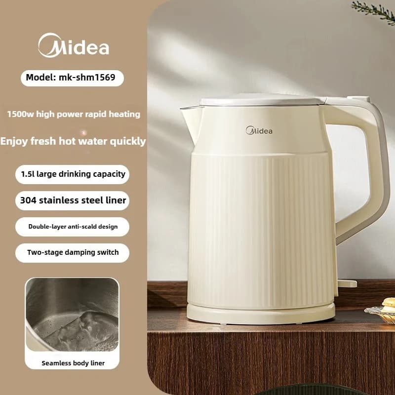 Electric kettle Small Dormitory 2025 New House 1.5L/1.7L Stainless steel automatic current intervention 304 220V50HZ 1500W