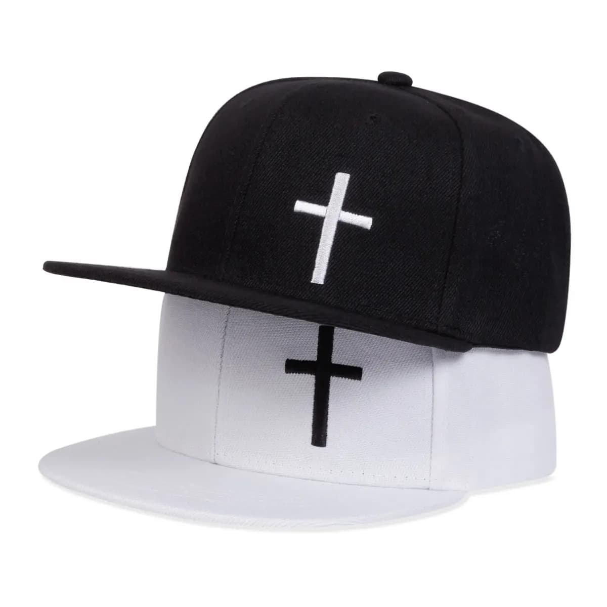 Cappello hip-hop unisex con ricamo incrociato da 1 pezzo Cappello per il tempo libero con protezione solare regolabile per esterni Primavera Autunno Viaggio Turismo Vacanza al mare