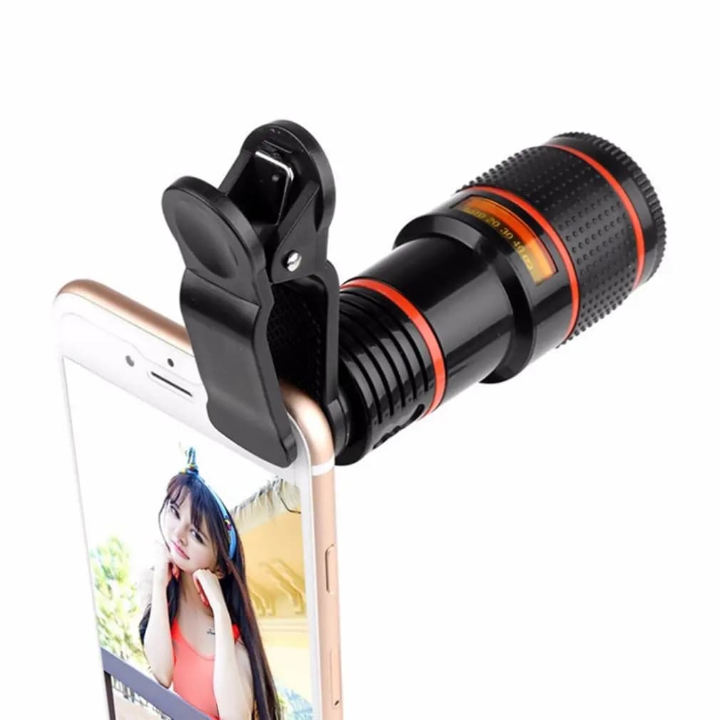 Hot Telescopio 8,12 Tempi Teleobiettivo per telefono cellulare Squisitamente HD Obiettivo per telefono esterno con zoom per fotocamera Dropshipping all'ingrosso