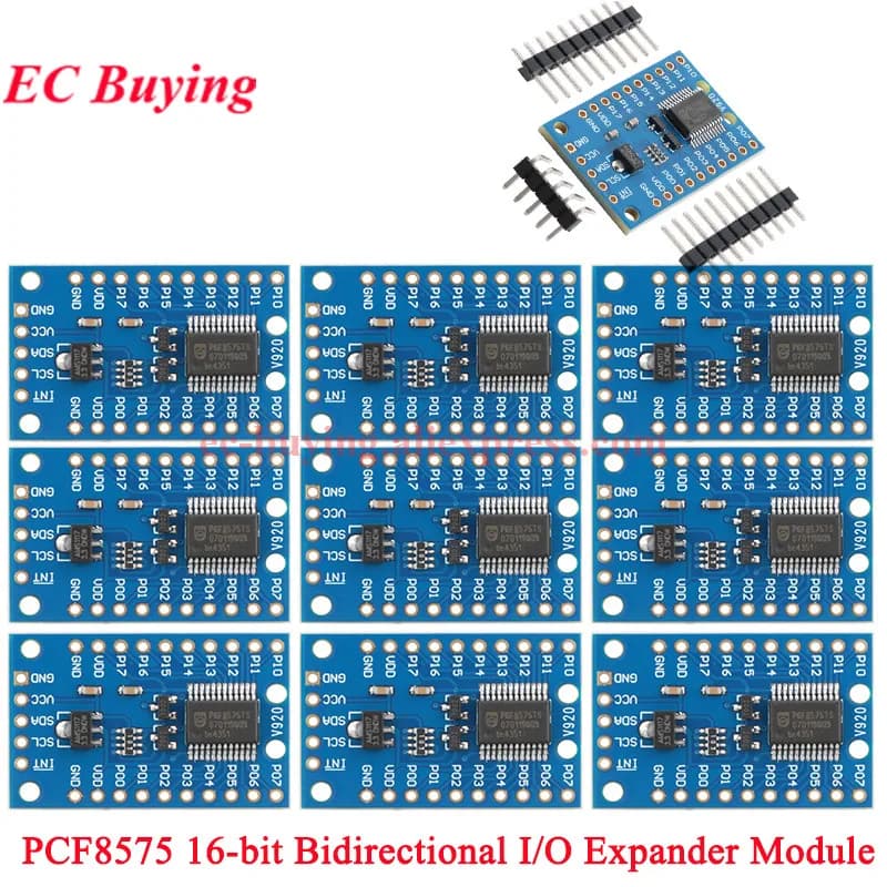 10 Pz/1 pz PCF8575 16-bit Bidirectional I/O Expansion Door Module I2C IIC IIC Communication Control for Arduino