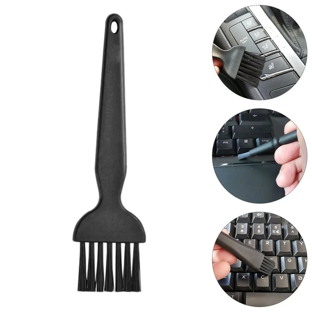 Keyboard Dusting and Cleaning Brush Computer Plastic Handle Car Interior Anti Static Anti-Static