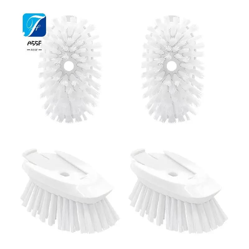 Ricariche per spazzole A55F per spazzole per piatti OXO. Confezione da 4 testine per erogazione di sapone per la pulizia dei spazzole per piatti di ricambio per scrubber