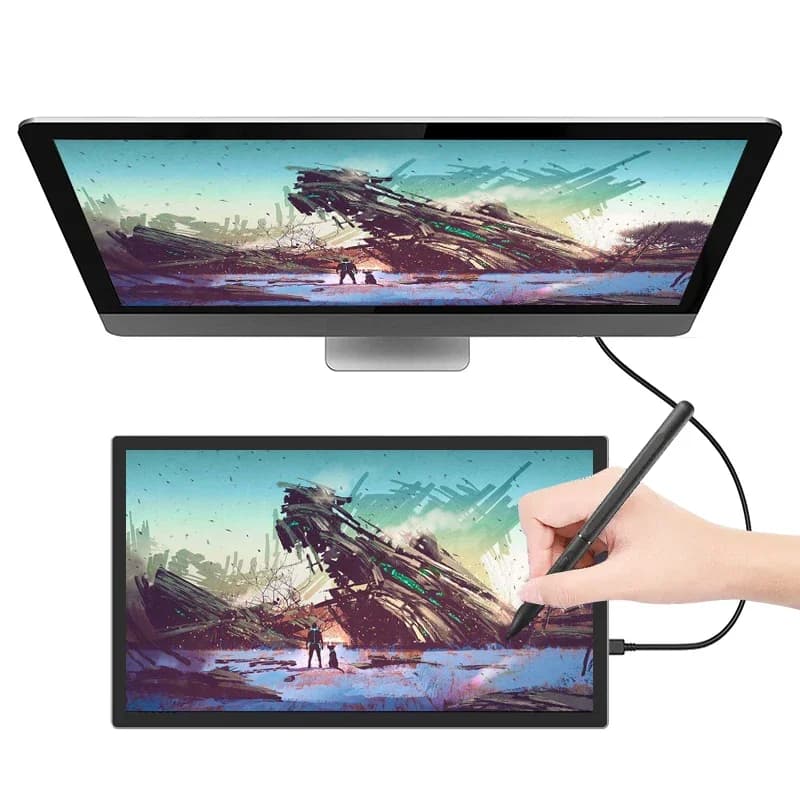 Il design interattivo portatile da 21,5 pollici visualizza la tavoletta grafica con penna digitale