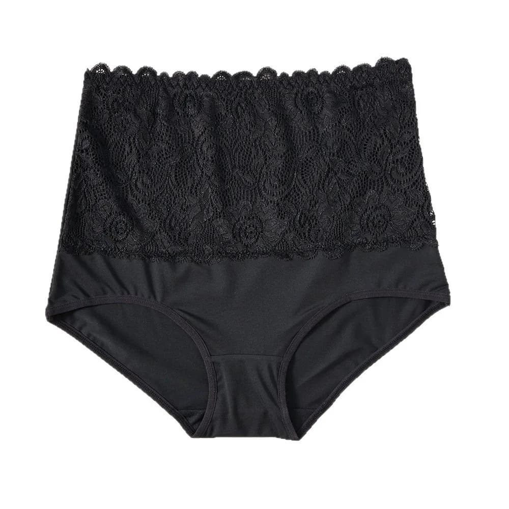 Slip Modellante a Vita Alta in Pizzo con Effetto Push-Up, Contenitivo per Pancia e Addome, Intimo Donna Modellante e Snellente