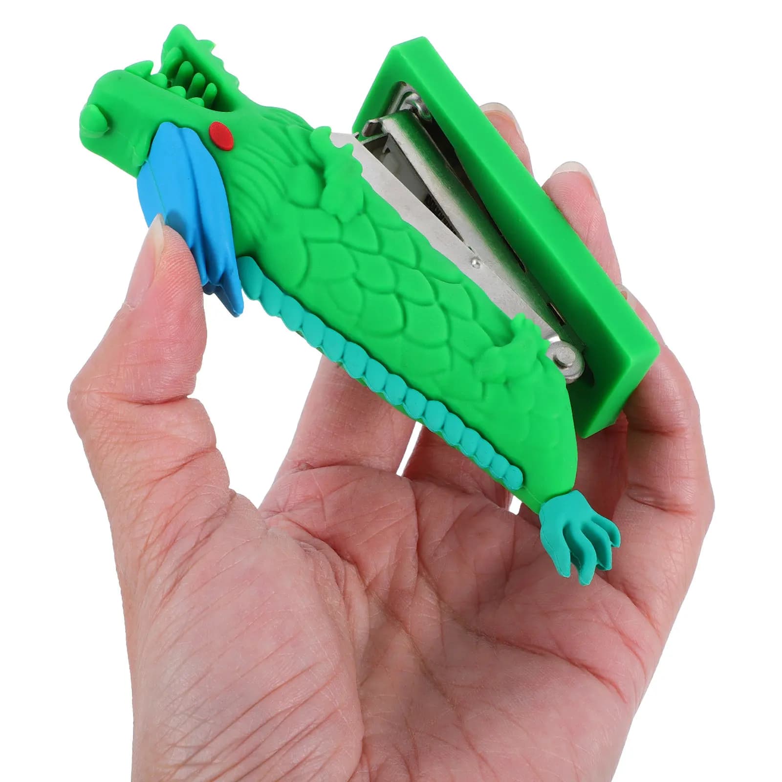 Mini Graffettatrice a Forma di Drago Kawaii per Scrivania, Forniture per Ufficio, Graffettatrice Portatile Compatta per Studenti, Bambini, Aula, Moderna