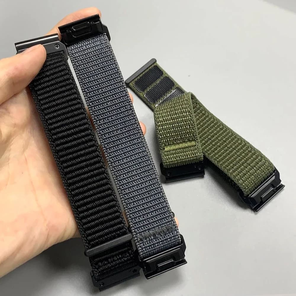 Per Garmin 22mm 26mm cinturino in nylon per Fenix5 5XPlus 6X 6XPro 7 7X 8Pro cinturino Tactix7 Epix Pro Enduro cinturini a sgancio rapido