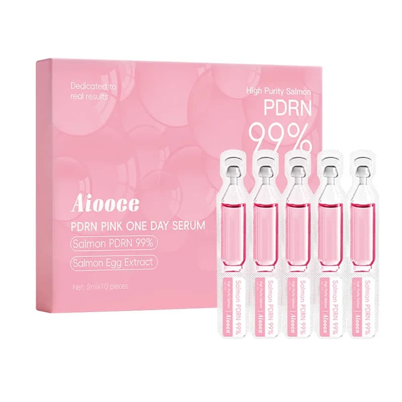 Siero Coreano Super Idratante all'Essenza di Salmone PDRN, Rinfrescante, Facilmente Assorbibile, Siero Viso Rimpolpante Portatile, Siero Rassodante Multi-effetto