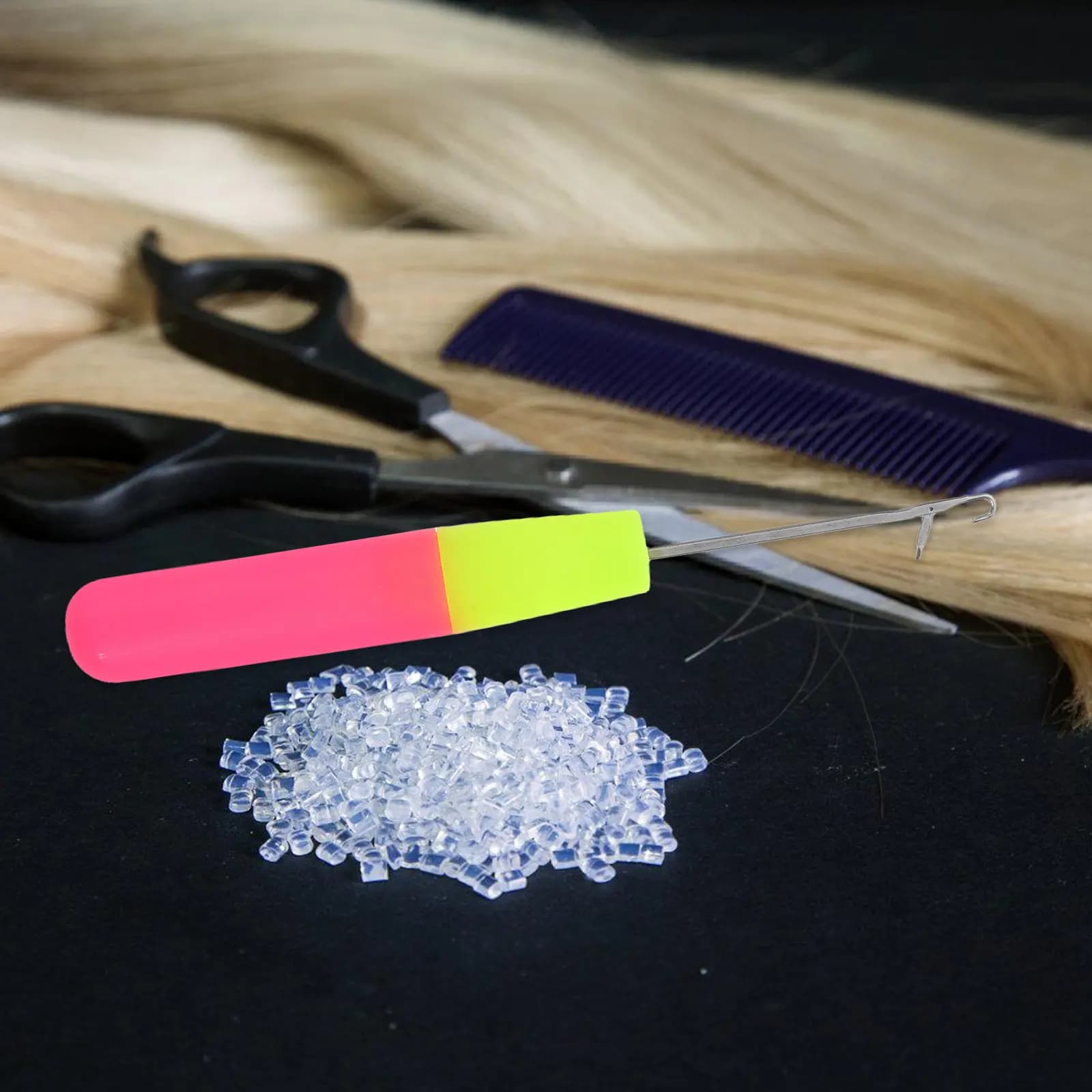 Hair Extension Latch Hook Needle 5 Piece Set Crochet Braiding Tool for Bubble Braids and Festival Styles