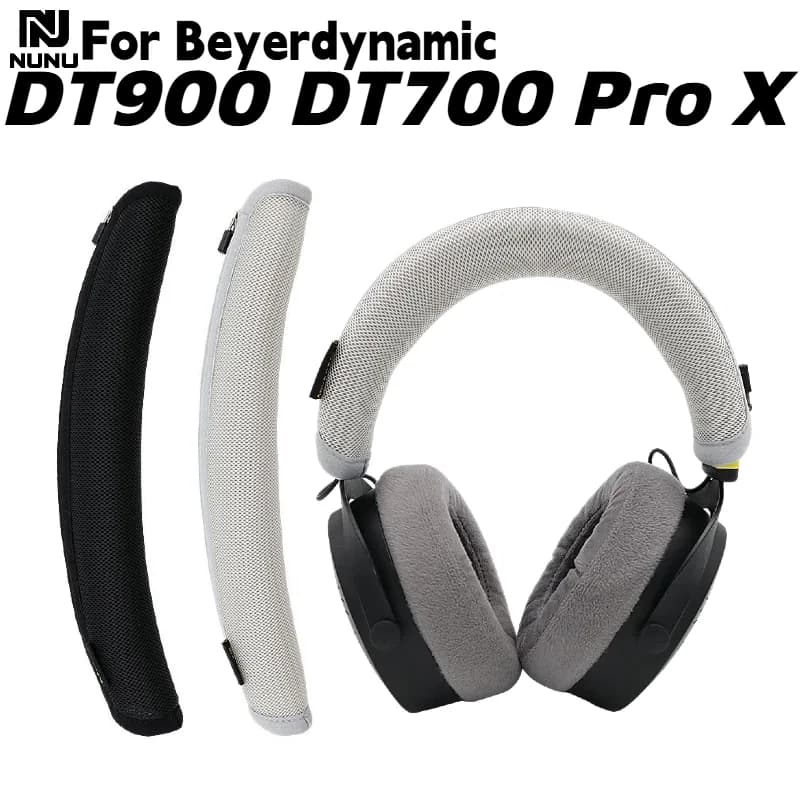 NUNU Comoda copertura protettiva con cerniera per la fascia della testa per cuffie Beyerdynamic DT900 DT700 Pro X