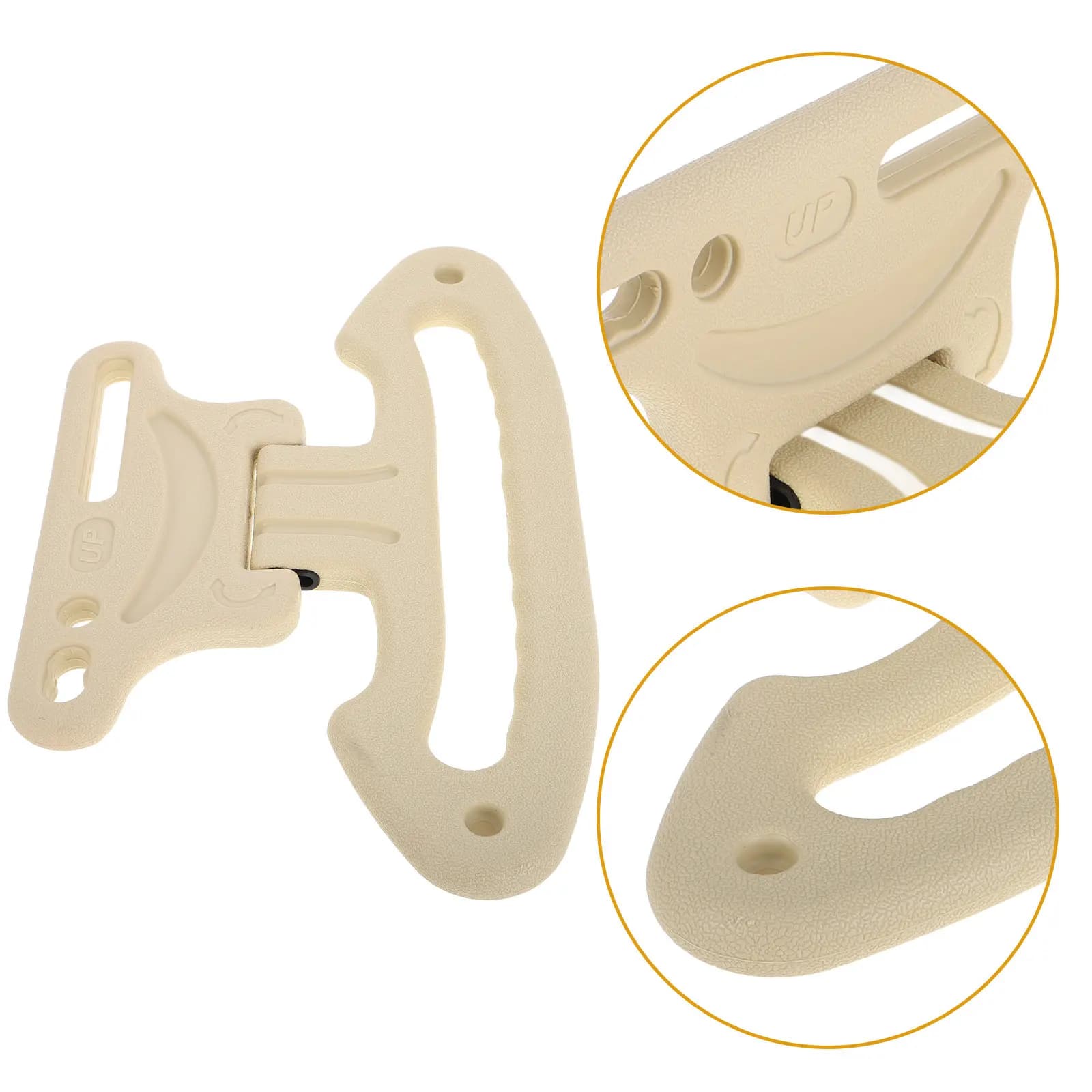 Car Clothes Hanger Beige Multifunctional Headrest Hooks Purse Holder Car Seat Back Storage Hook Suit and Purse Organizer