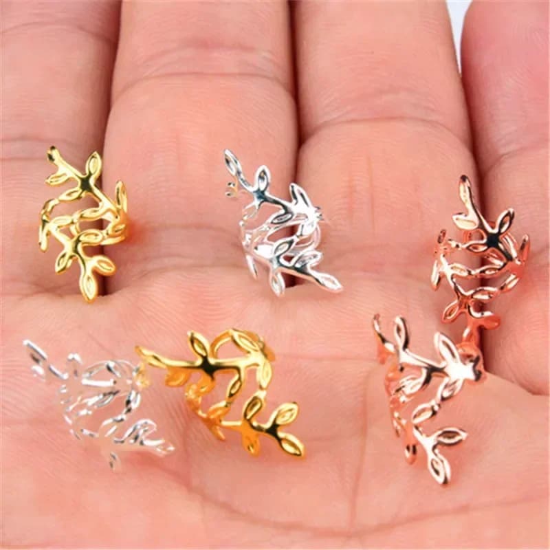 20pcs Gold Silver Metal Hair Dreadlock Rings Adjustable Cuff Clip Hair Braids Dirty Braid Beads Hairpin Jewelry Hair Accessories