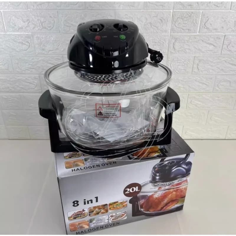Friggitrice ad aria multifunzione da 20 litri ad alta potenza per uso domestico, forno a onde luminose, friggitrice elettrica per patatine fritte