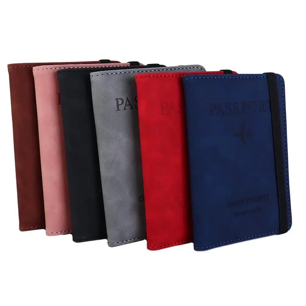 Case Travel Accessories RFID Blocking Coin Purse Wallet Document Wallet Case Passport Holder Passport Cover Passport Book