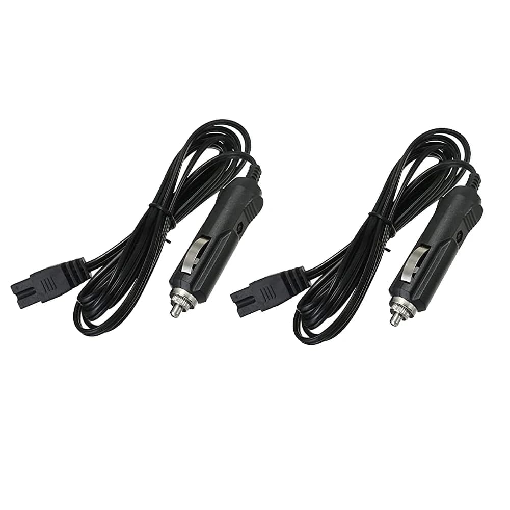 1/2PCS 2M Car Charger Extension Cable for Cool Box/Mini Fridge, 12V 5A DC Auto Fridge Cable Replacement Power Cord Cigar Plug