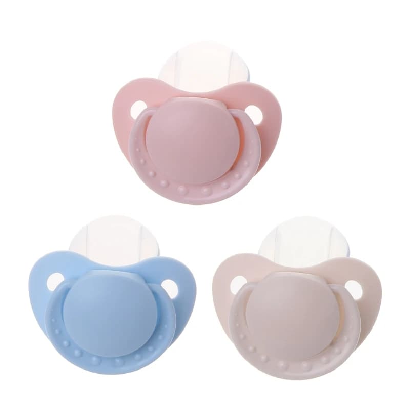 Calming Adult Sized Pacifier for Adult Babies Large Handle Shield for Adult Babies Large Handle Pink Blue