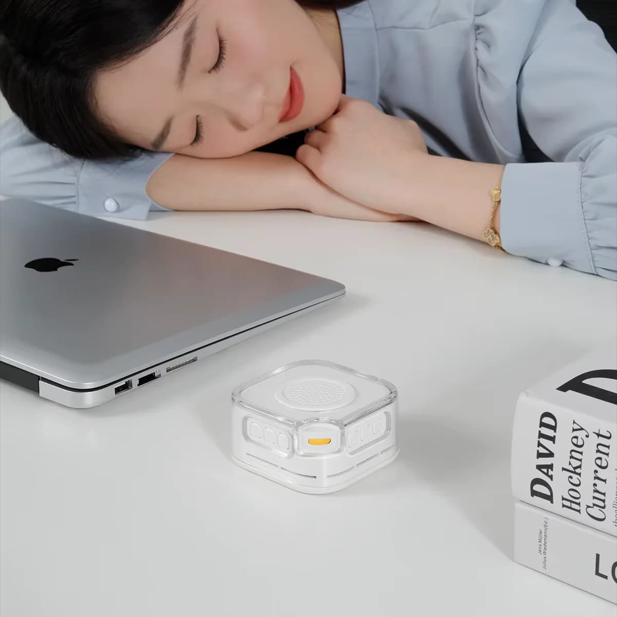 Macchina del Suono a Rumore Bianco Portatile per il Sonno dei Bambini, 28 Suoni Rilassanti, Volume Regolabile, Batteria Ricaricabile Integrata, USB