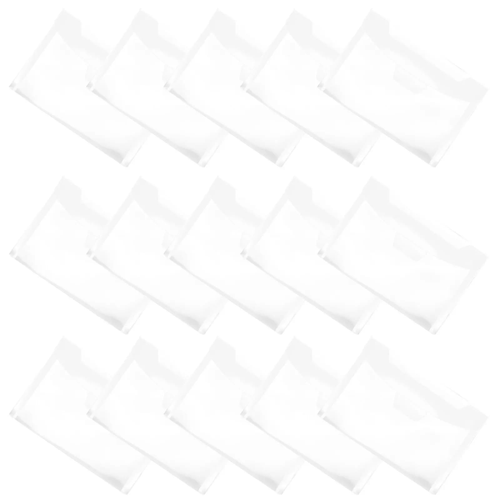 20Pcs Transparent File Bags Heavy-Duty PP Document Folder Large Capacity Lightweight Water-Resistant File Protector for Work