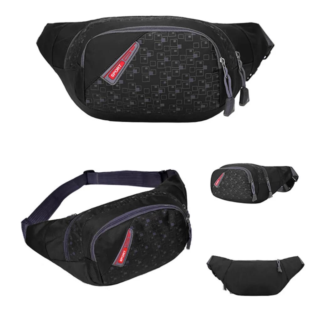 Running Waist with Adjustable Strap, Waterproof, Unisex, Phone Door, for Cycling and Hiking