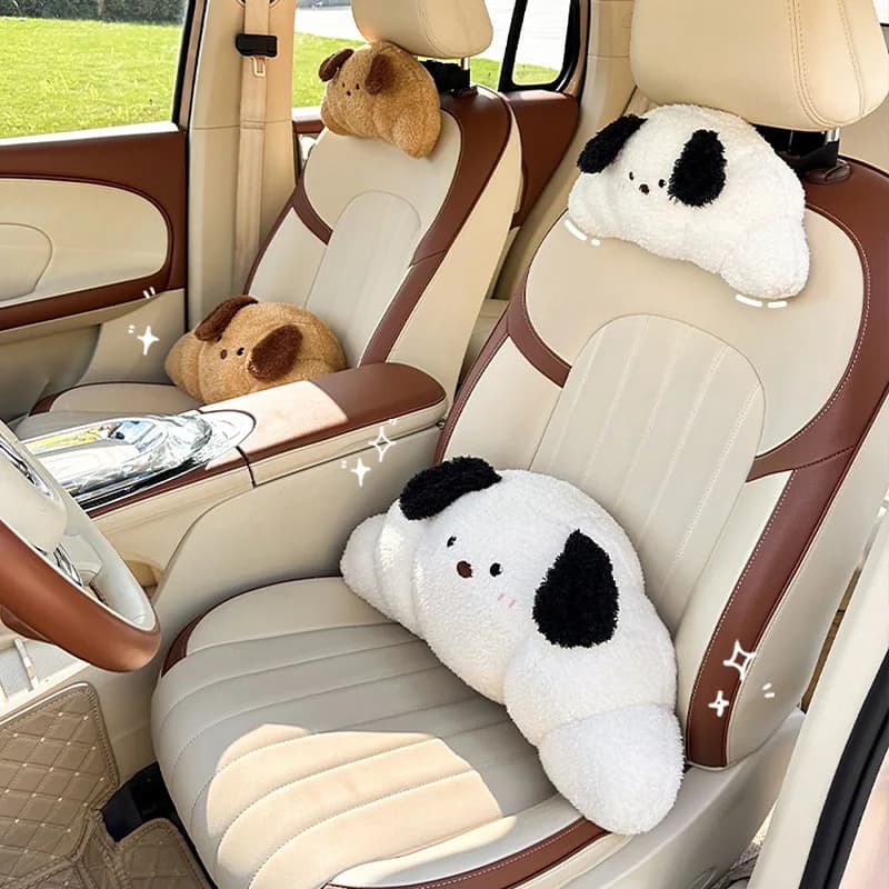 Nuovo seggiolino auto poggiatesta cuscino peluche protezione per la testa cartone animato panda cuscino da viaggio cuscino carino per auto accessori interni per bambini