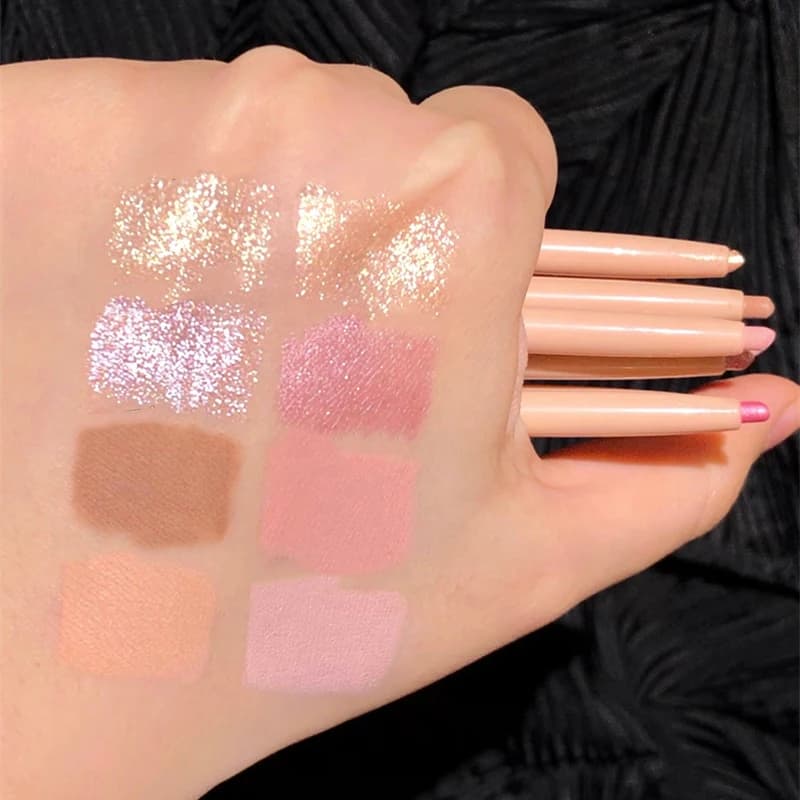 DIKALU Eyeshadow Pen Pearlescent Matte Diamon-d Finish Waterproof Highlighter Brightening Silkworm Makeup Eyeliner Pencil