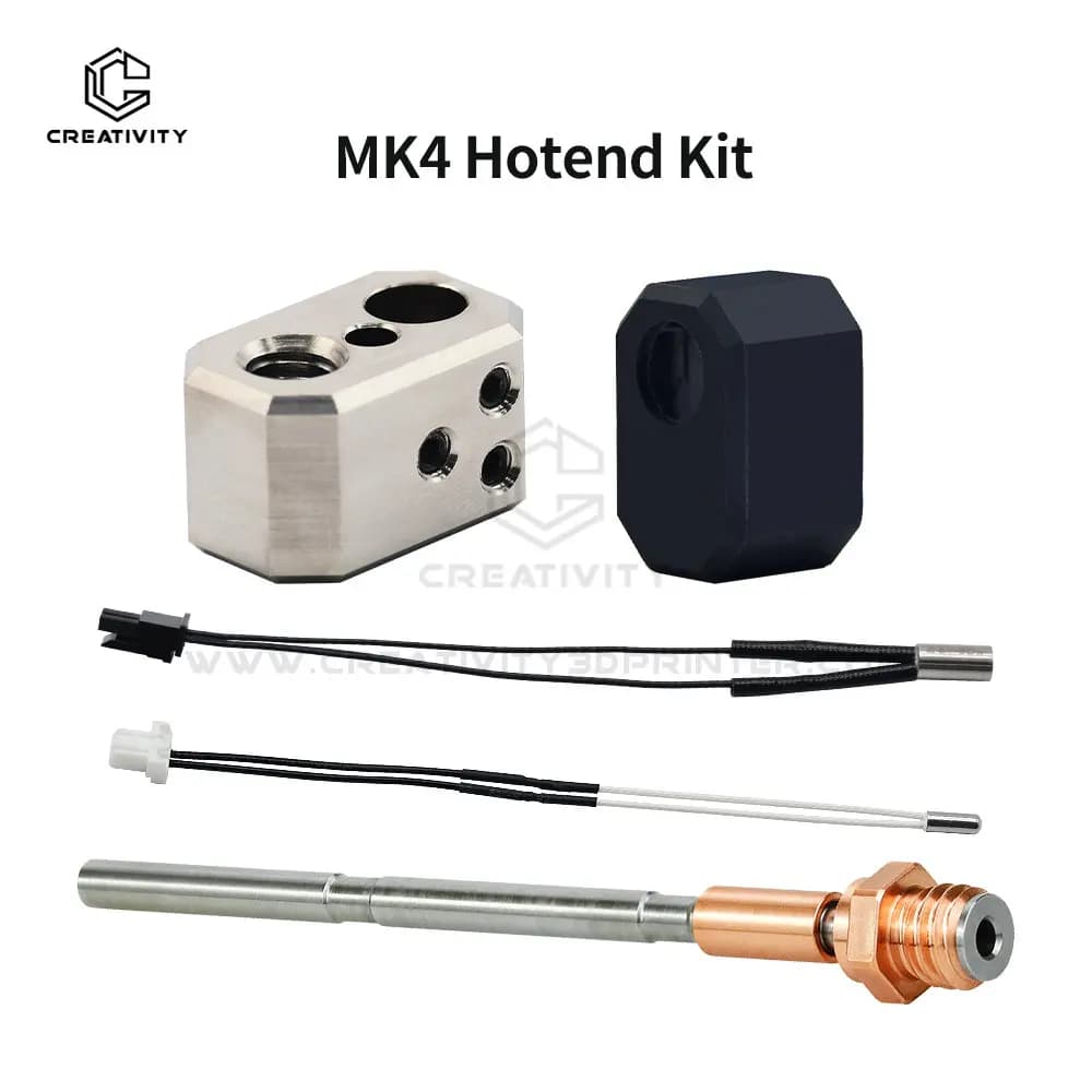 24V 40W MK4 Hotend estrusore Kit V6 MY Bimetal ugello MK4 blocco riscaldante copertura in Silicone termistore per parti della stampante 3d MK4