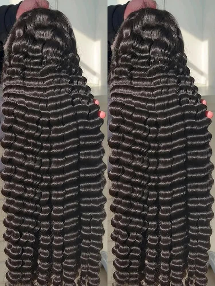 13x6 HD 30 40 Inch Loose Curly Lace Front 100% Human Hair Wigs Deep Water Wave 360 13x4 Lace Frontal Raw Brazilian Remy Hair Wig