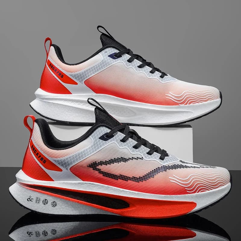 Scarpe da corsa con piastra in carbonio da uomo Scarpe sportive da atletica antiscivolo Scarpe da passeggio traspiranti Scarpe da ginnastica professionali per maratona da uomo e da donna
