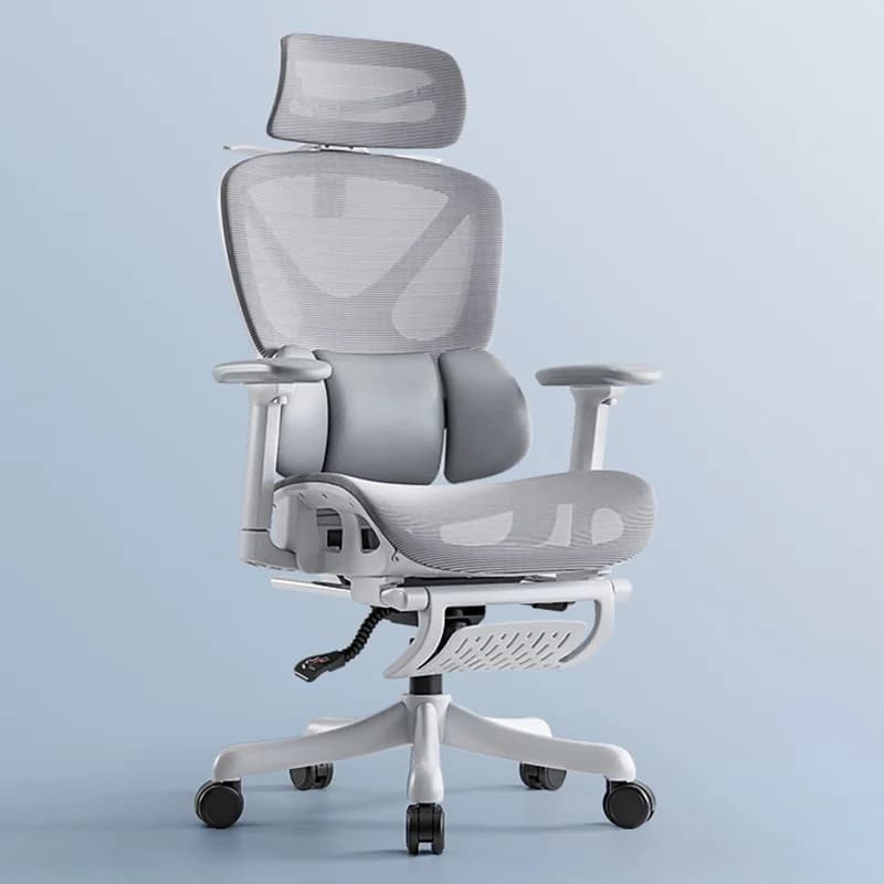 Sedia da Gaming Ergonomica per Ufficio Domestico, Reclinabile a 135 Gradi con Poggiapiedi, Supporto Lombare, Poltrona Regolabile in Altezza