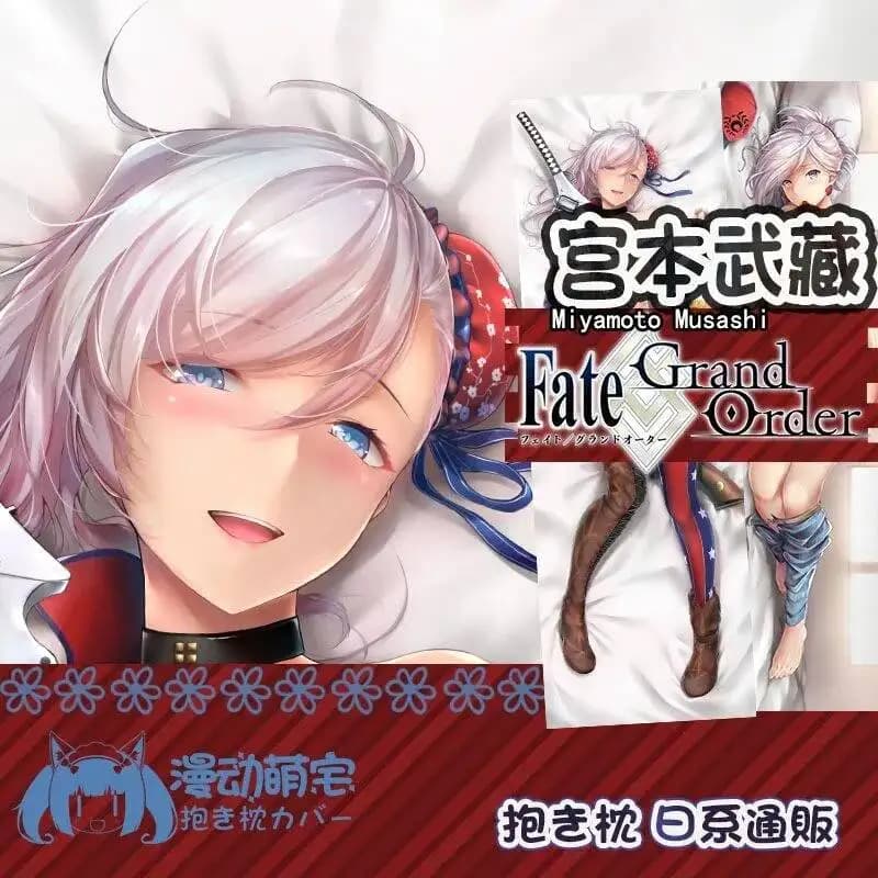 FATE/FGO Miyamoto Musashi Federa per Cuscino Dakimakura Anime, Copricuscino per Letto, Regalo di Natale