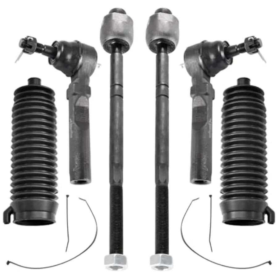 Kit Sterzo 2WD 6 Pezzi, Tiranti Interni ed Esterni con Guarnizioni Compatibili con Chevy Silverado 1500 GMC Sierra 1500 1999-2006