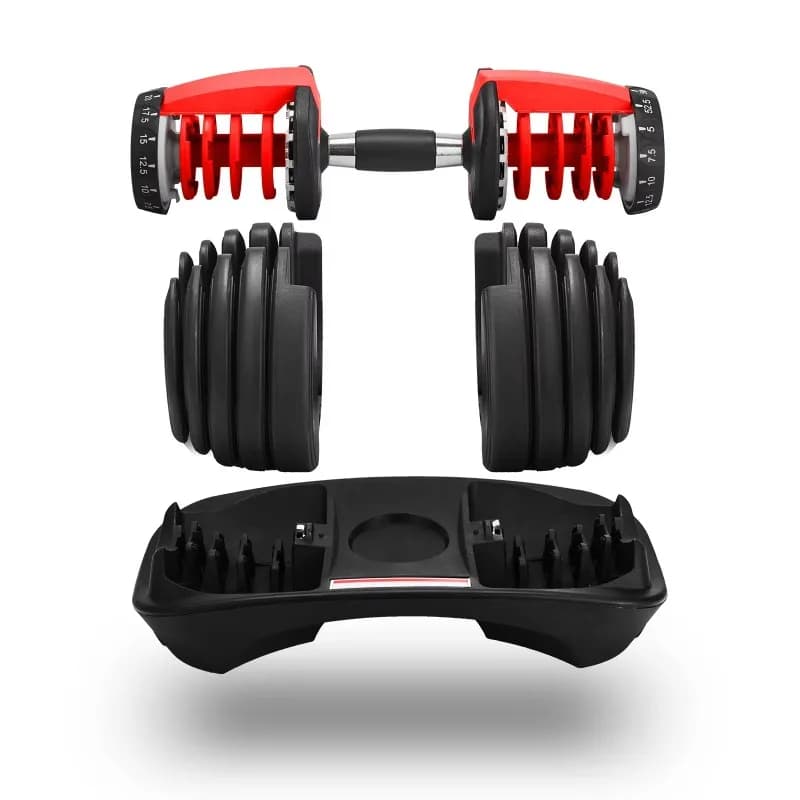 Adjustable Weight Dumbbell Set Durable Structure For Home Gym Weight Lifting And Body Fitness Training