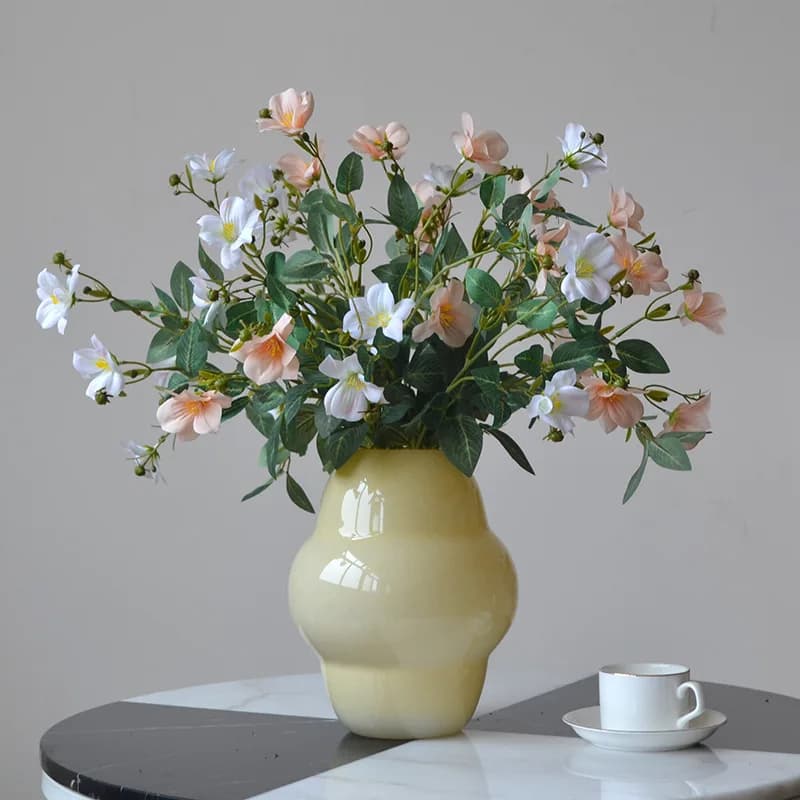 Artificial Flower Silk Rhododendro Fake Flowers Plant Decorative Flowers for Home Decor Wedding Decor