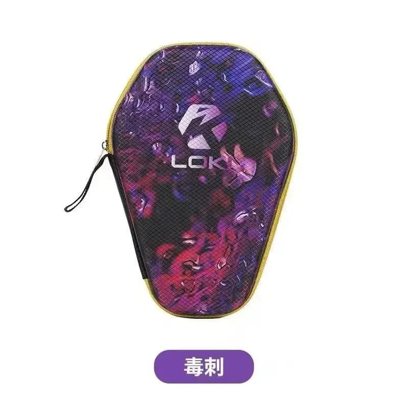 LOKI Table Tennis Racket Case Dragon Pattern Portable Protective Ping Pong Racket Case Bag Hard Shell