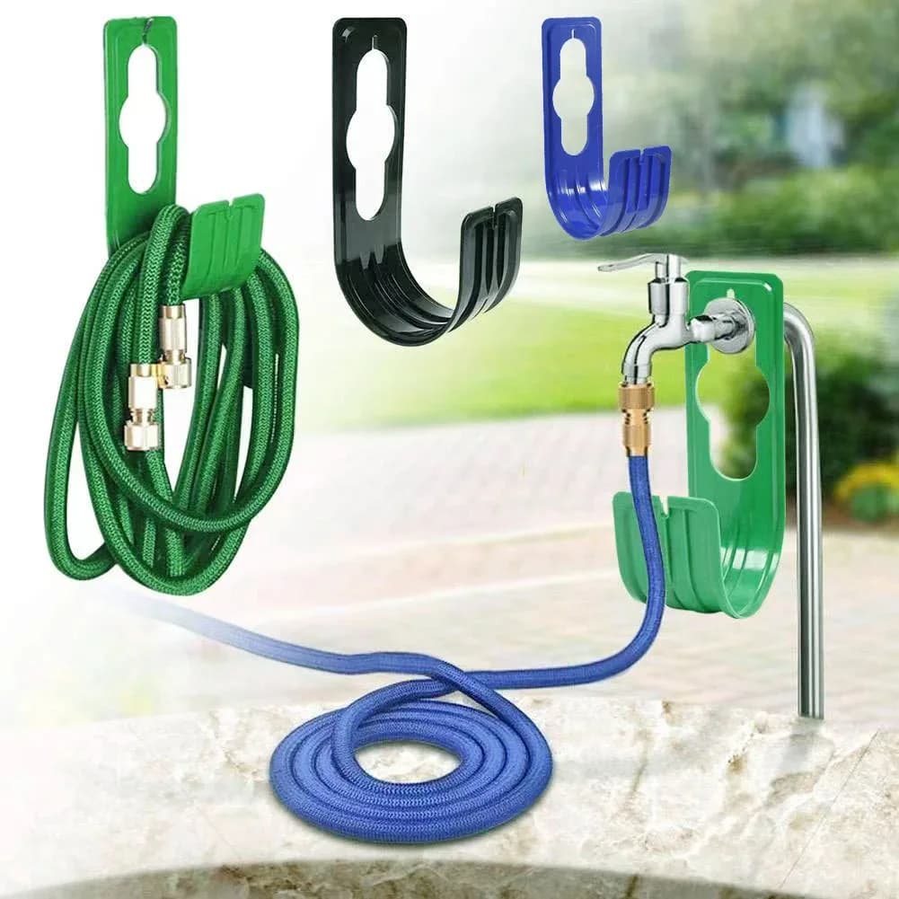 Garden Wall Mounting Faucet Irrigation Pipe Organizer Agriculture Water Pipe Reel Rack 8.4 X4.13in Storage Tube Support Courtyard Hook