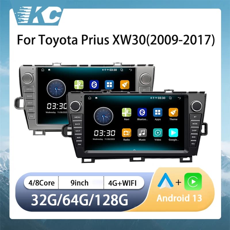 9 pollici Android 13 Per Toyota Prius XW30 Autoradio Autoradio Lettore Stereo Con BT Multimedia Wireless Carplay GPS