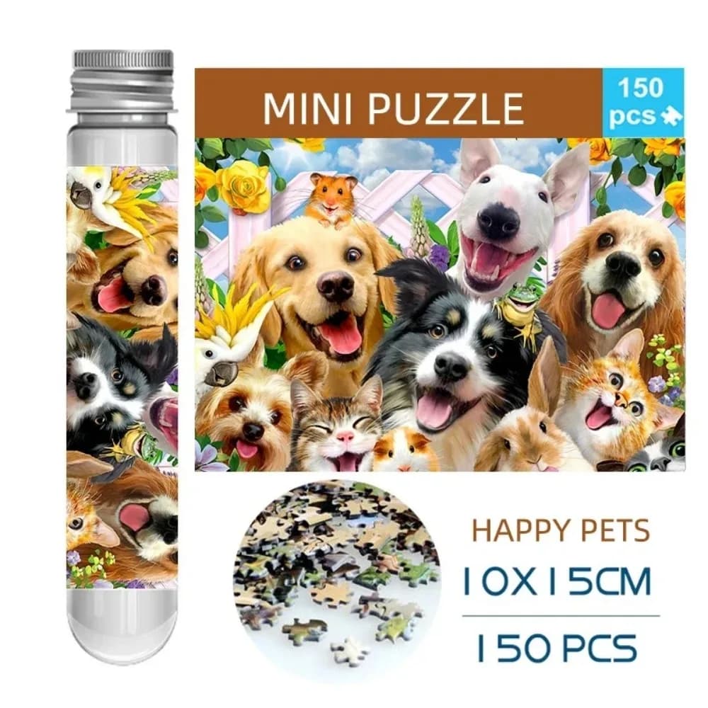 MaxRenard Jigsaw Puzzle Mini pezzi 150 pezzi provetta gioco educativo per la famiglia giocattolo portatile per il tempo libero