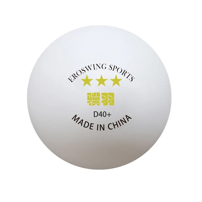 Palline da Ping Pong 3 Stelle, Diametro 40mm+, Nuovo Materiale Plastico ABS, 2.8g/pz, Palline Professionali per Allenamento, Confezioni da 30/50/100 Pezzi