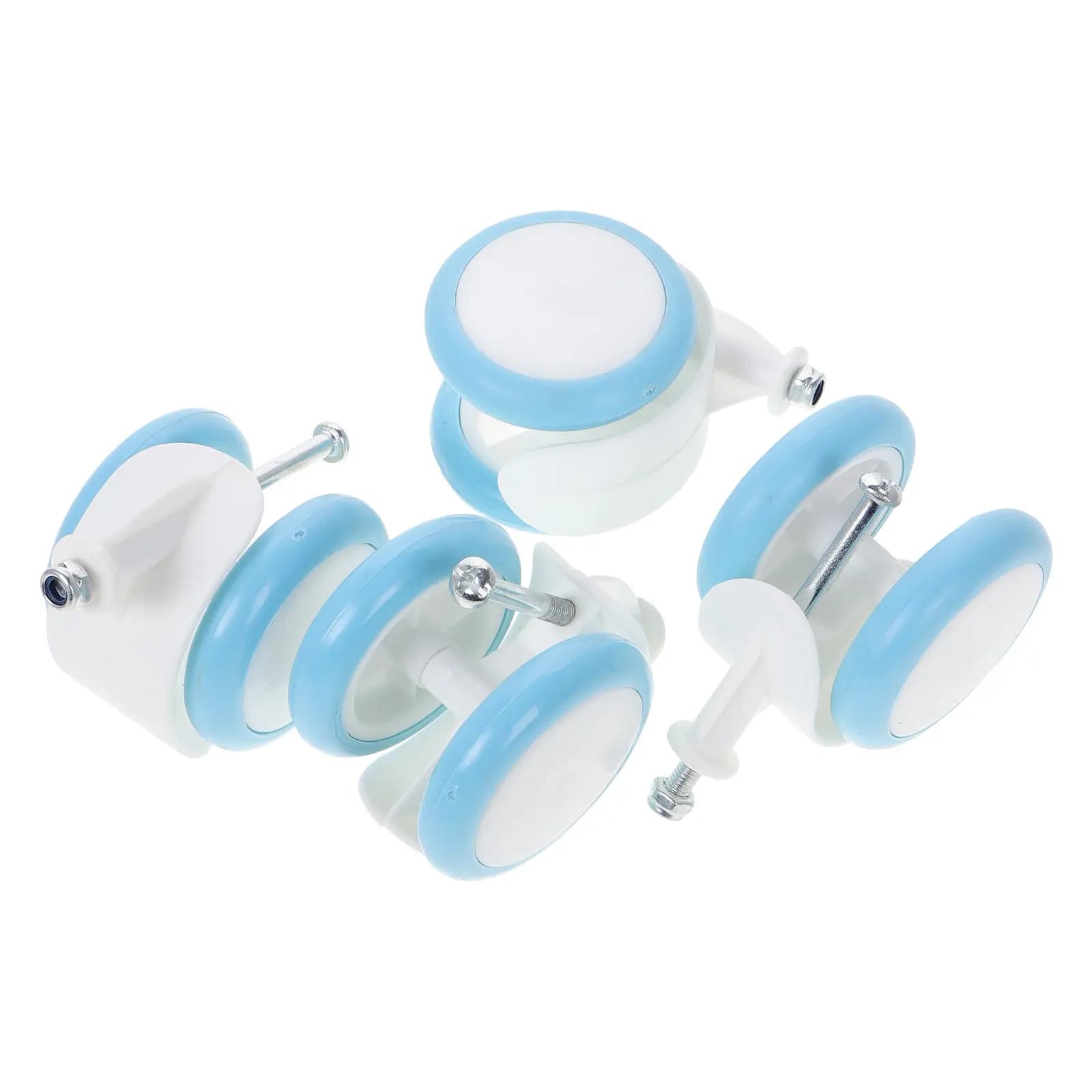 4 ruote di ricambio per passeggini e carrelli per neonati, compatibili con la maggior parte dei passeggini, seggioloni e carrozzine, design in plastica e gomma per un movimento fluido
