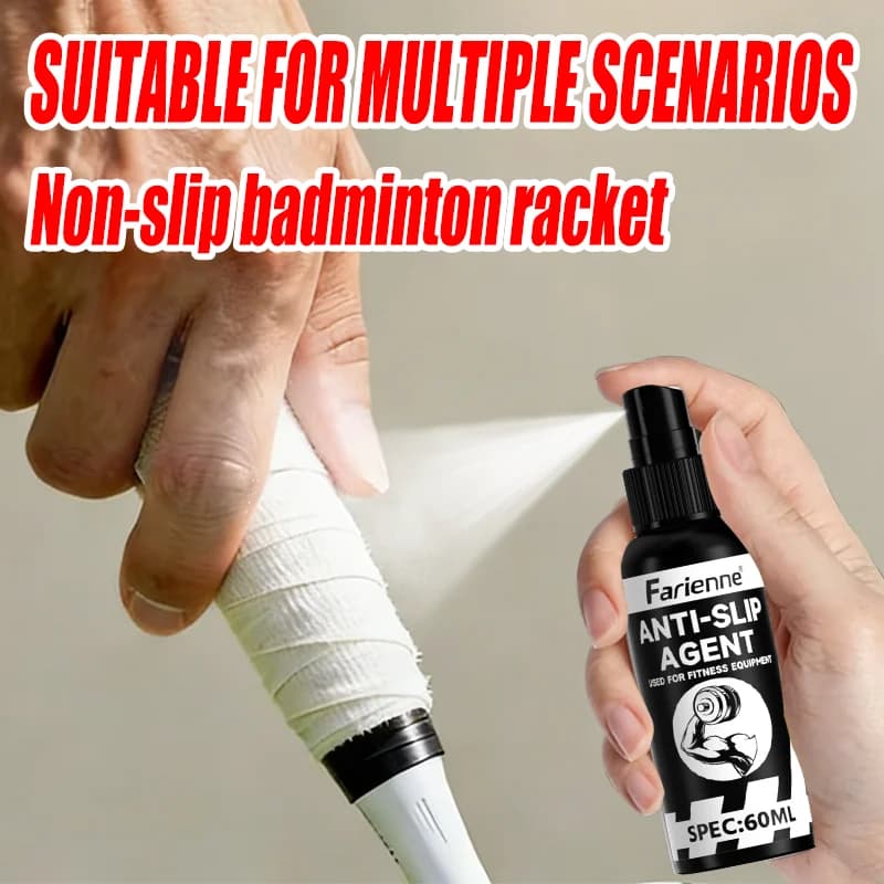 Spray antiscivolo da 60 ml, potenziatore di aderenza resistente al sudore per sollevamento pesi, golf, badminton, pole dance, arrampicata su roccia, tutti gli sport