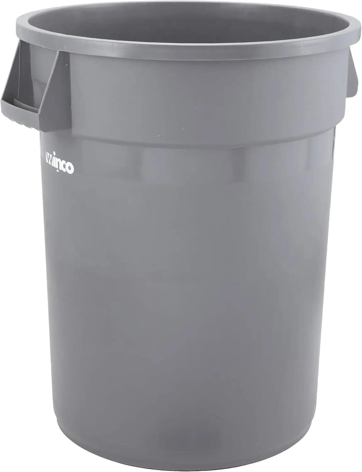 Cestino per Rifiuti Rotondo Grigio da 20 Galloni per Uso Commerciale, Design Rinforzato e Resistente