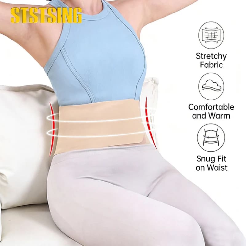 1PCS Thin Back Brace with 3D Lumbar Pad, Lightweight Back Brace for Women Men, Back Support for Wearing Under Clothes