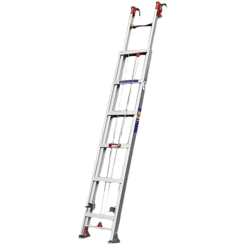 Scala di sollevamento portatile 6 8 di ingegneria telescopica lunga 10 metri con scala per soffitta in lega di alluminio addensata con gancio