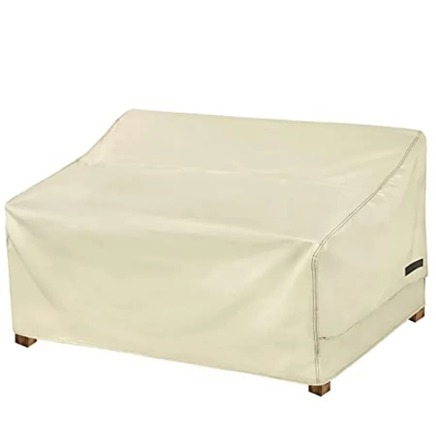 Copertura Impermeabile per Divano da Esterno a 3 Posti, Copertura per Divano da Giardino con Ventilazione e Maniglia, 79" L x 38" P