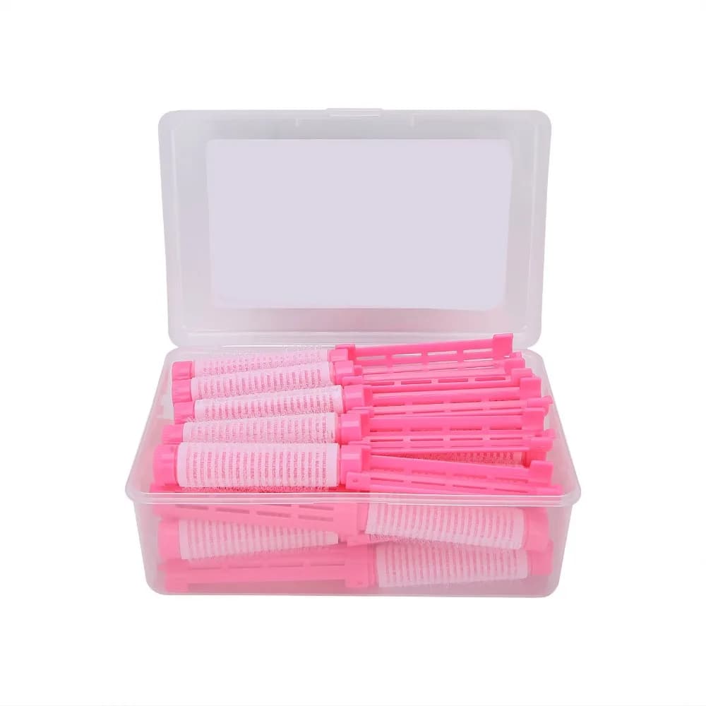 Set di 20 Bigodini Rosa Professionali per Permanente, Portatili e Durevoli, Senza Calore, per Uso in Salone