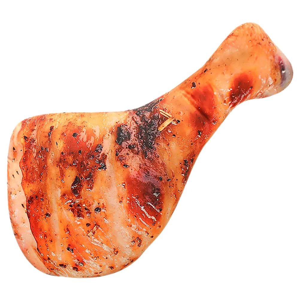 Cuscino a Forma di Coscia di Pollo Fritto 50Cm, Simulazione 3D, Morbido Supporto Lombare, Decorazione Casa, Cuscino per Bambini, Comodo per Dormire e Abbracciare