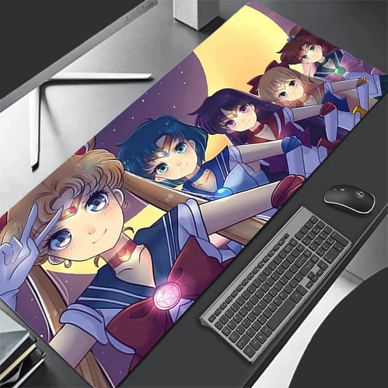 Tappetino per mouse professionale per eSports, per giocatori, con bordo in gomma Speed Lock, S-Sailor M-Moon Girl, tappetino da scrivania per mouse e tastiera, idea regalo.