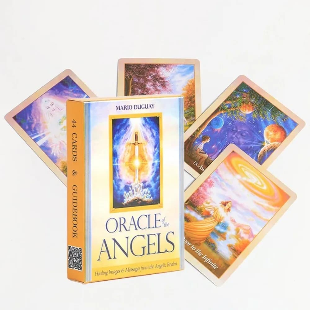 Oracolo degli Angeli da 10,4x7,3 cm: messaggi curativi del Regno Angelico 44 carte Oracle